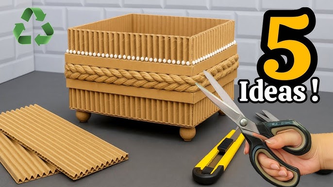 DIY Organizer Serbaguna dari Bungkus Kopi dan Kardus